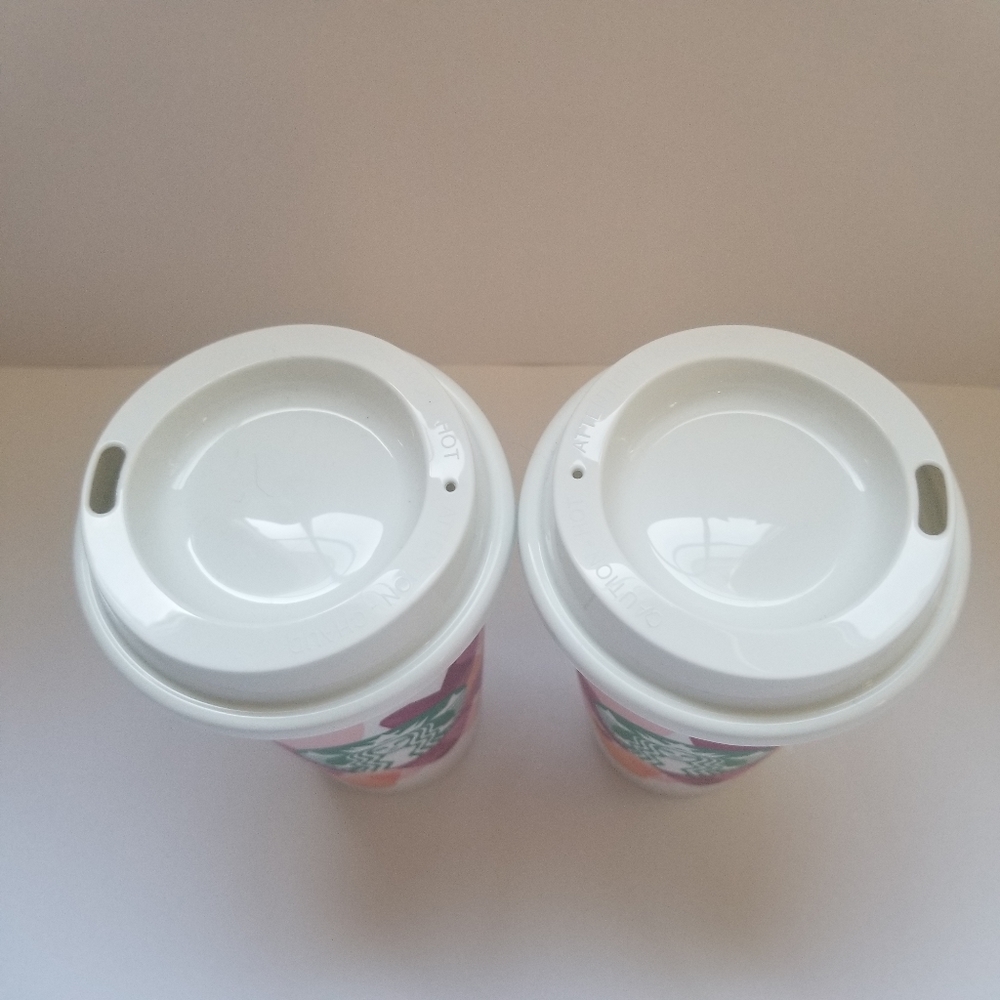 Starbucks Valentine 2020 Reusable Cups Set of 2 - Picture 3 of 5